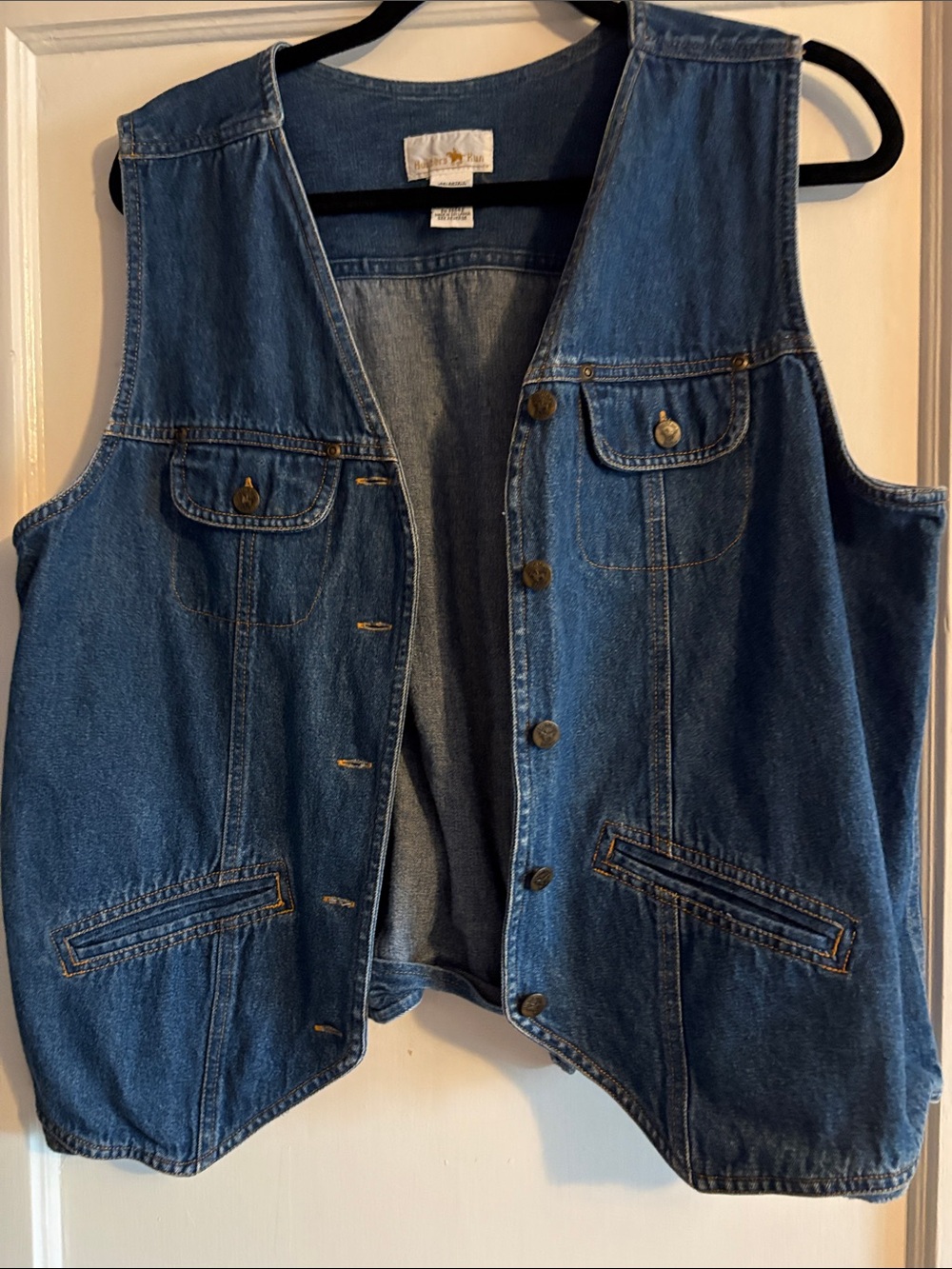 Classic Women's Denim Vest - Blue